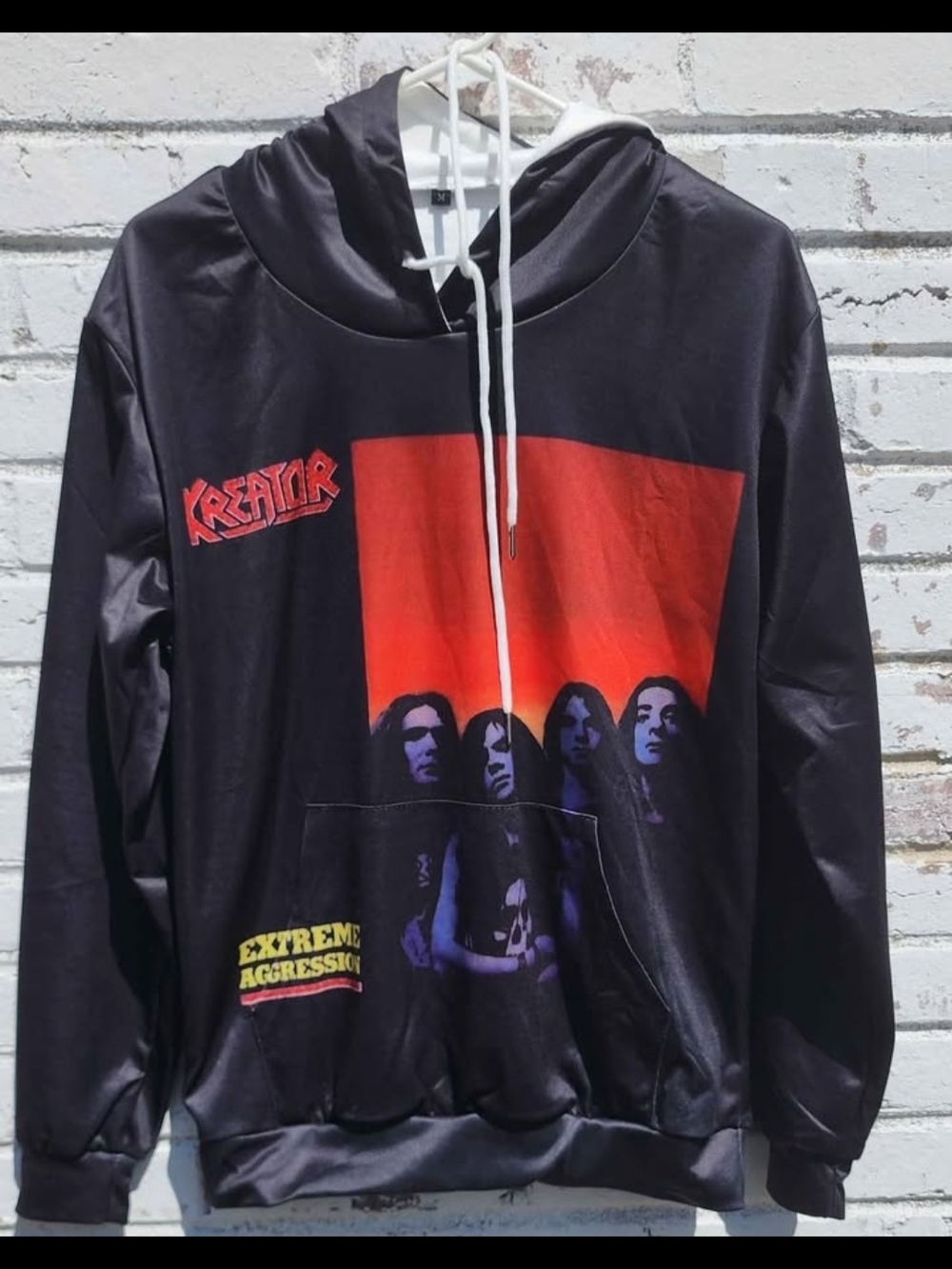 Kreator Band: Extreme Aggression Black Graphic Hoodie - Black/Red: FREE SHIPPING